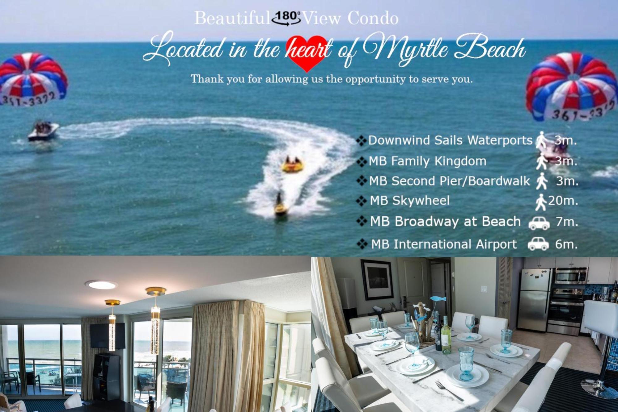 Willa 107 S Ocean Blvd, 0308 - Ocean Front Sleeps 6 Myrtle Beach Zewnętrze zdjęcie